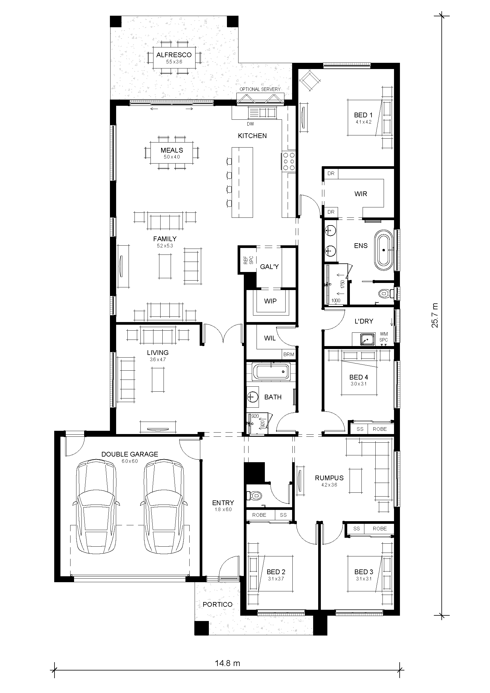A floorplan drawing
